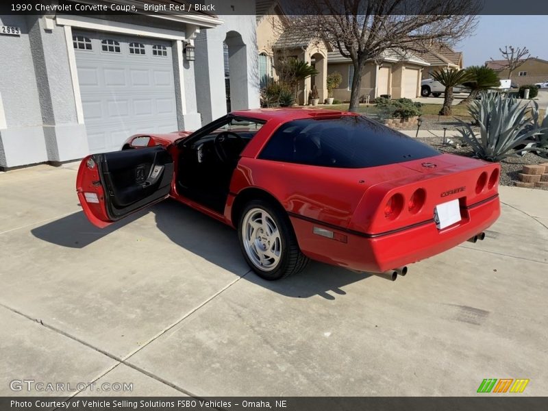 Bright Red / Black 1990 Chevrolet Corvette Coupe