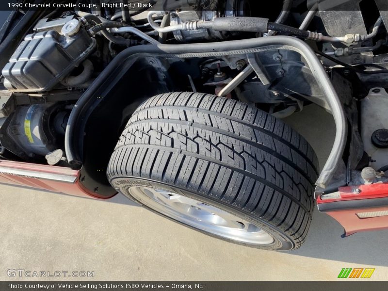 Bright Red / Black 1990 Chevrolet Corvette Coupe