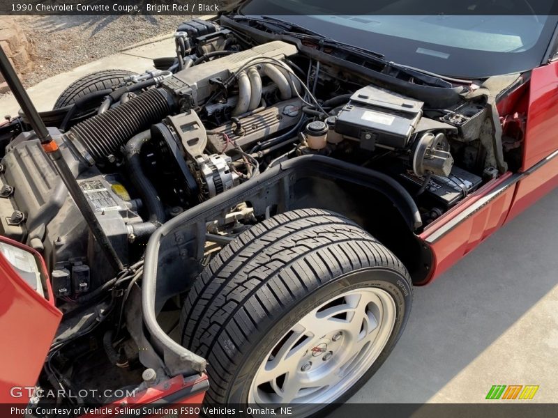 Bright Red / Black 1990 Chevrolet Corvette Coupe