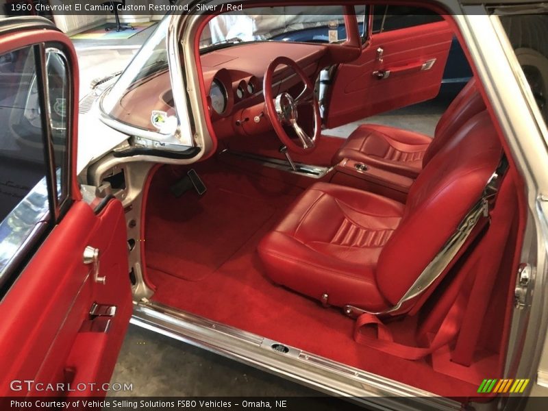  1960 El Camino Custom Restomod Red Interior