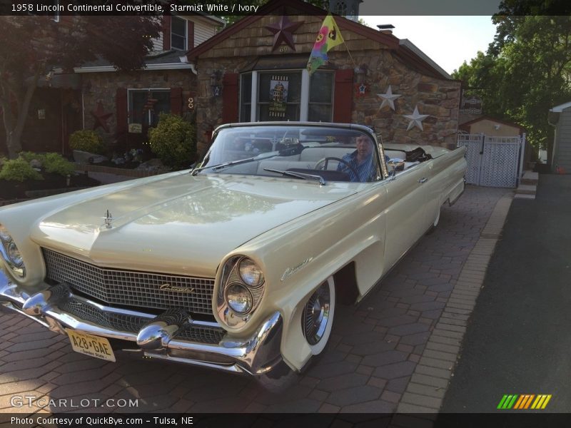  1958 Continental Convertible Starmist White