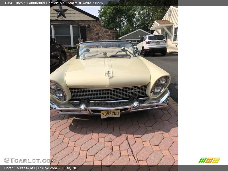 Starmist White / Ivory 1958 Lincoln Continental Convertible
