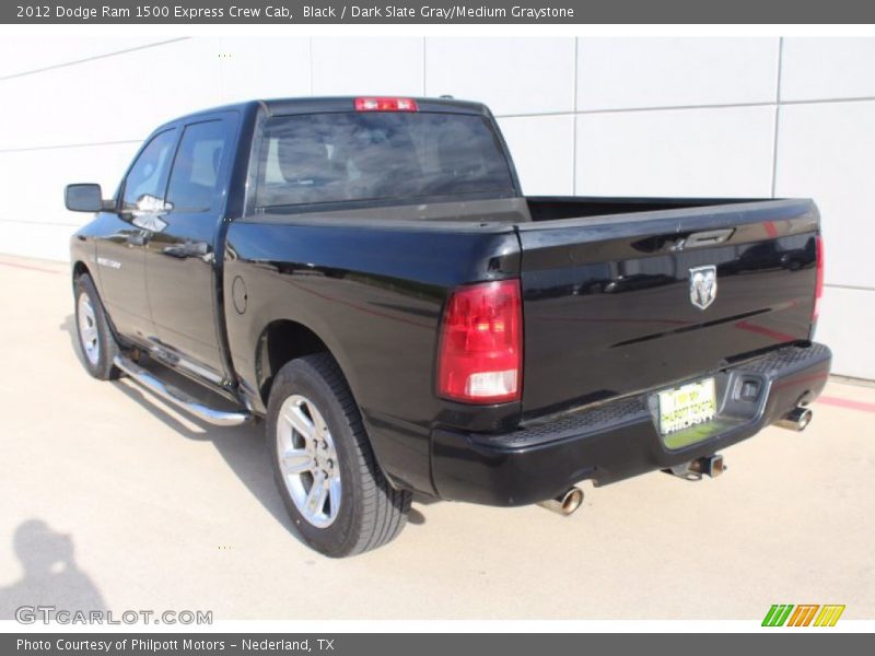 Black / Dark Slate Gray/Medium Graystone 2012 Dodge Ram 1500 Express Crew Cab