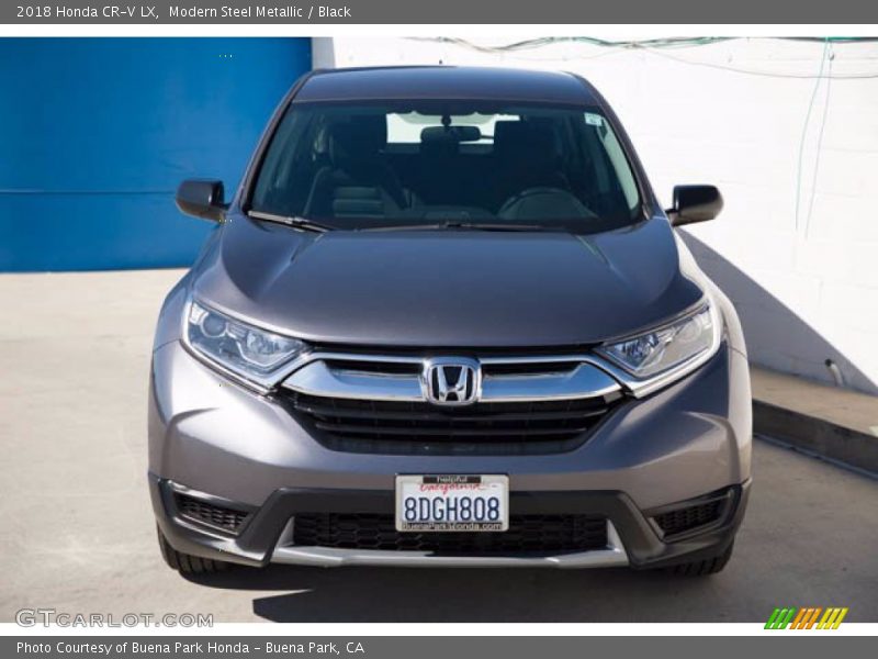 Modern Steel Metallic / Black 2018 Honda CR-V LX