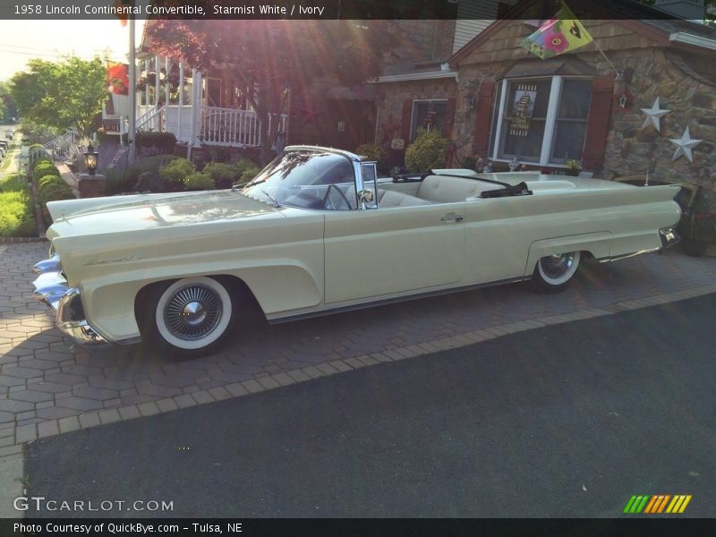  1958 Continental Convertible Starmist White