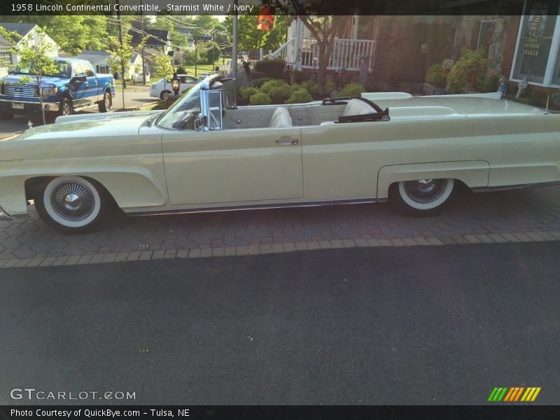 1958 Continental Convertible Starmist White