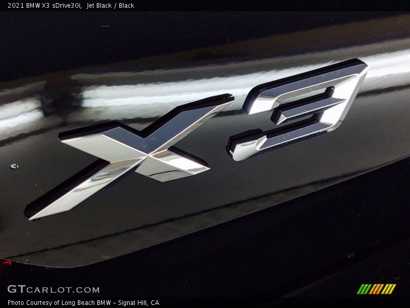 Jet Black / Black 2021 BMW X3 sDrive30i