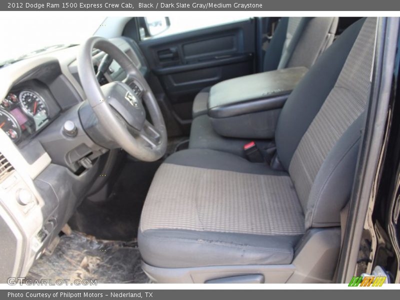 Black / Dark Slate Gray/Medium Graystone 2012 Dodge Ram 1500 Express Crew Cab