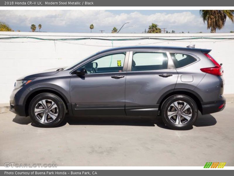 Modern Steel Metallic / Black 2018 Honda CR-V LX