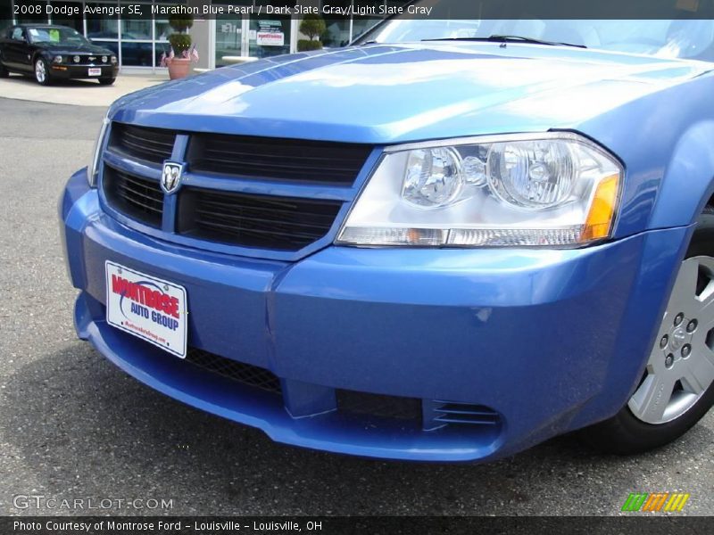 Marathon Blue Pearl / Dark Slate Gray/Light Slate Gray 2008 Dodge Avenger SE