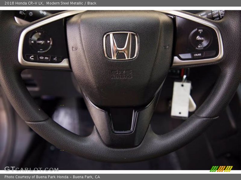 Modern Steel Metallic / Black 2018 Honda CR-V LX