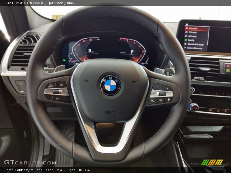 Jet Black / Black 2021 BMW X3 sDrive30i