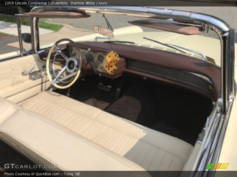  1958 Continental Convertible Ivory Interior