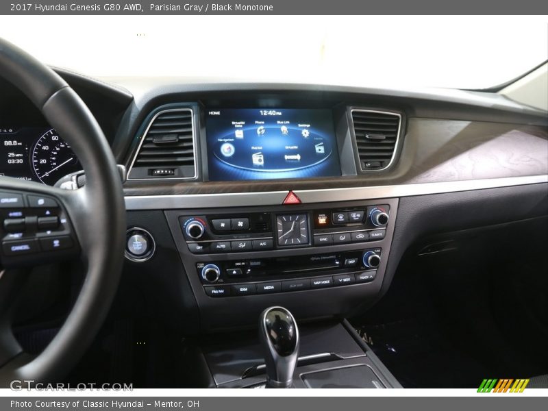 Parisian Gray / Black Monotone 2017 Hyundai Genesis G80 AWD