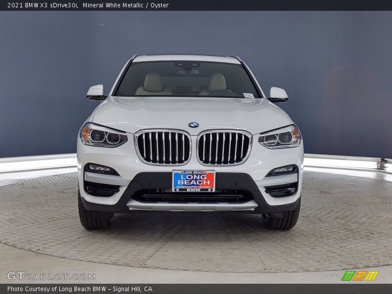 Mineral White Metallic / Oyster 2021 BMW X3 sDrive30i