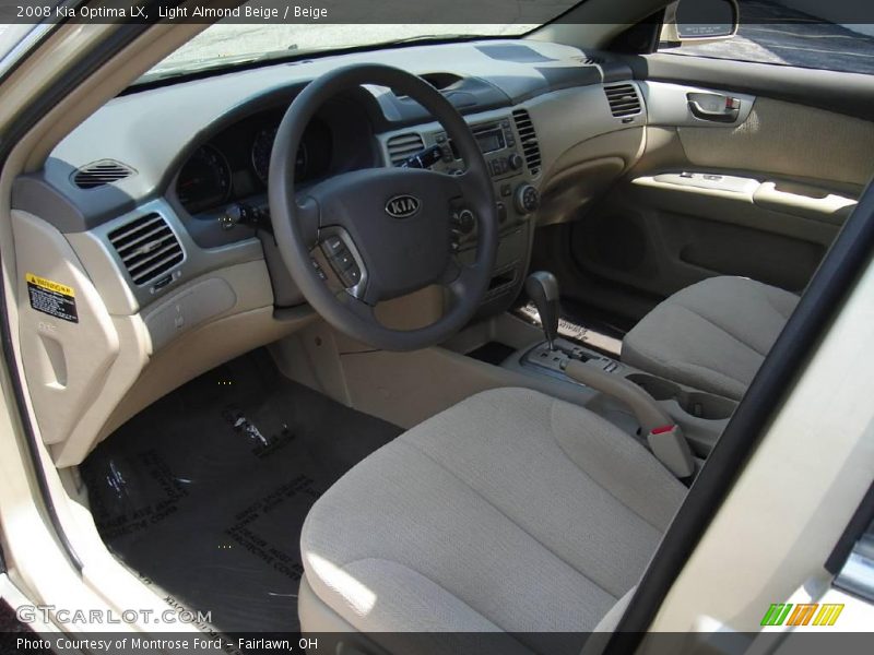 Light Almond Beige / Beige 2008 Kia Optima LX