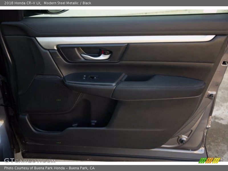 Modern Steel Metallic / Black 2018 Honda CR-V LX