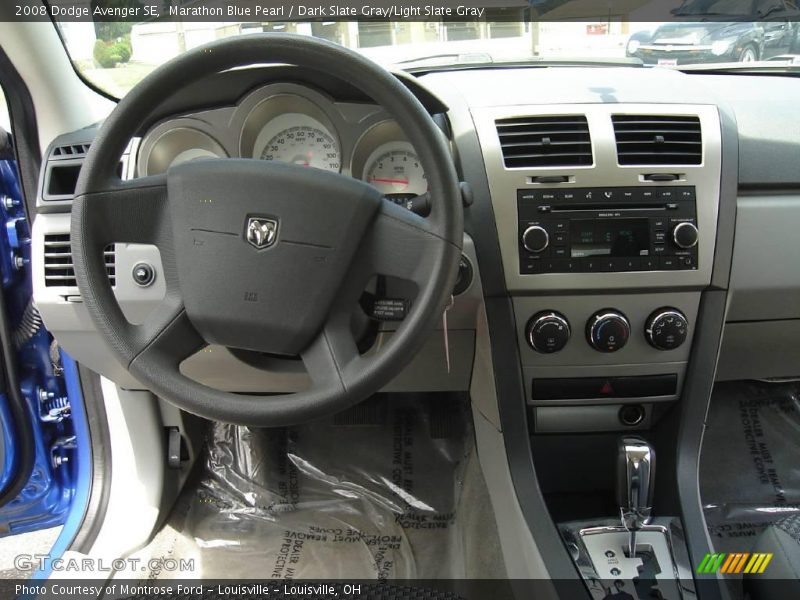 Marathon Blue Pearl / Dark Slate Gray/Light Slate Gray 2008 Dodge Avenger SE