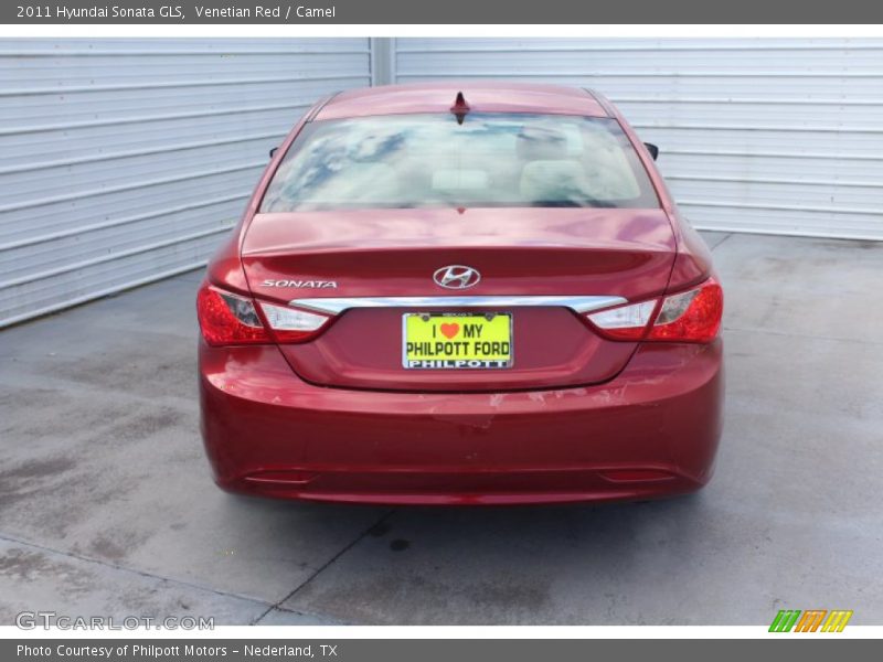 Venetian Red / Camel 2011 Hyundai Sonata GLS