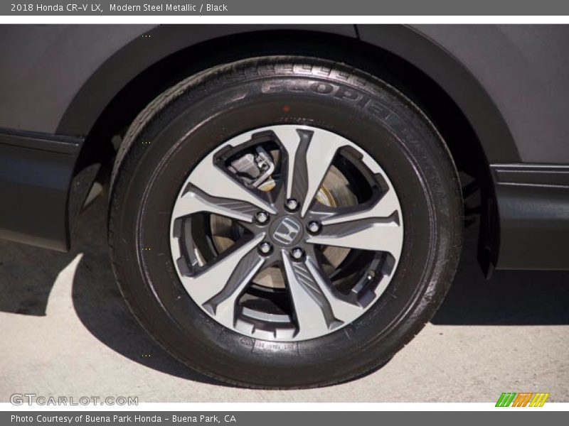 Modern Steel Metallic / Black 2018 Honda CR-V LX