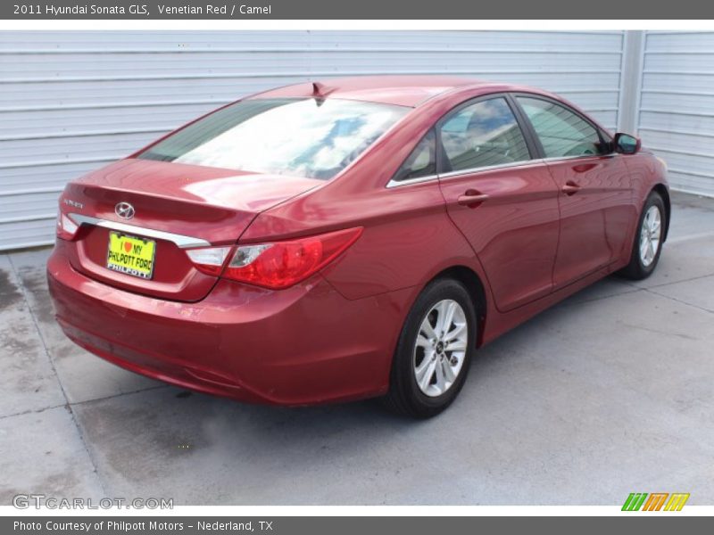 Venetian Red / Camel 2011 Hyundai Sonata GLS