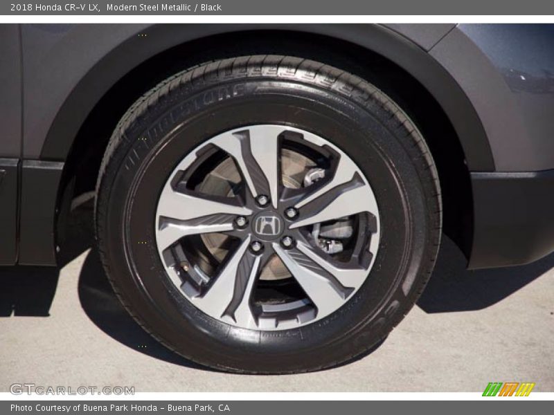 Modern Steel Metallic / Black 2018 Honda CR-V LX