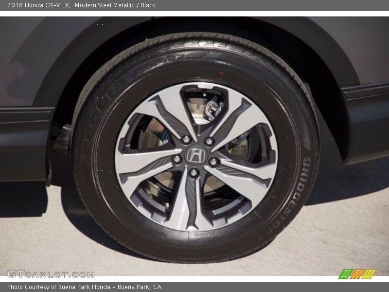 Modern Steel Metallic / Black 2018 Honda CR-V LX