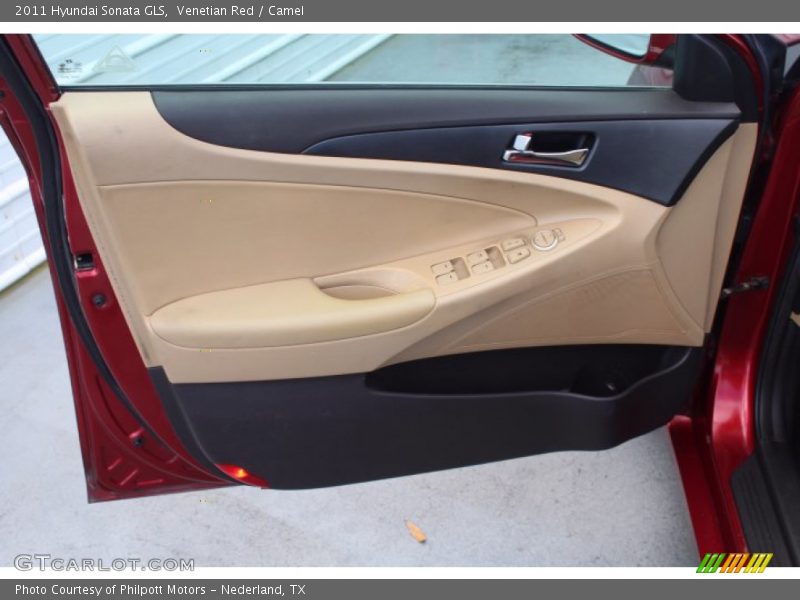 Venetian Red / Camel 2011 Hyundai Sonata GLS