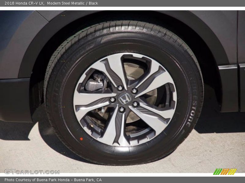 Modern Steel Metallic / Black 2018 Honda CR-V LX