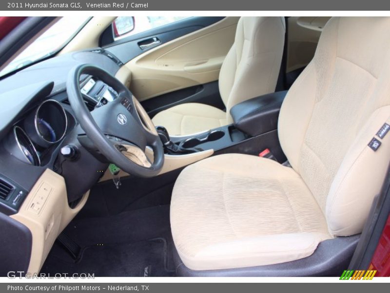 Venetian Red / Camel 2011 Hyundai Sonata GLS