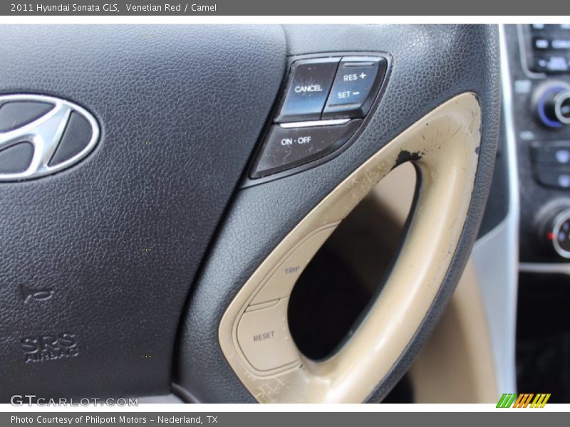 Venetian Red / Camel 2011 Hyundai Sonata GLS