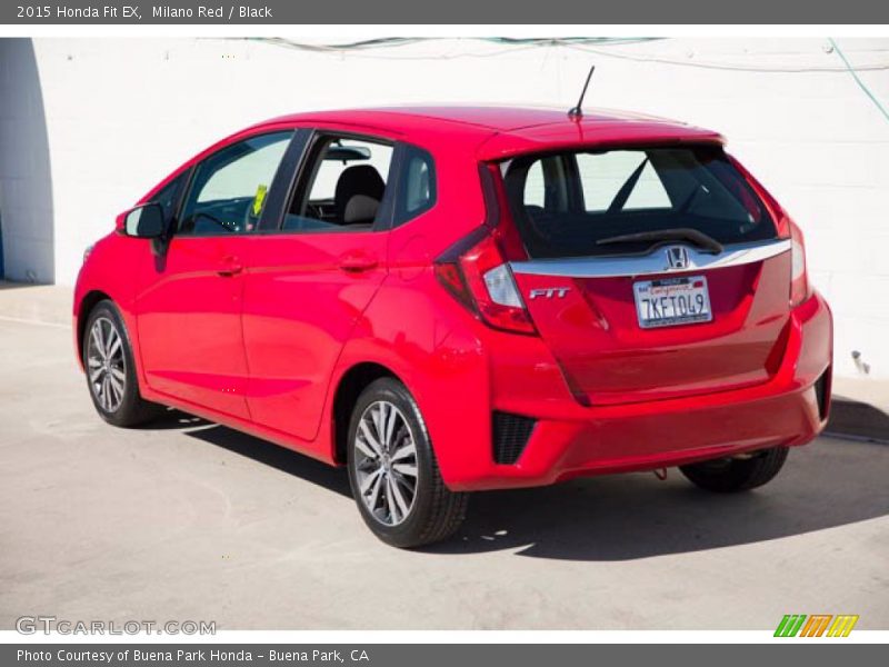 Milano Red / Black 2015 Honda Fit EX