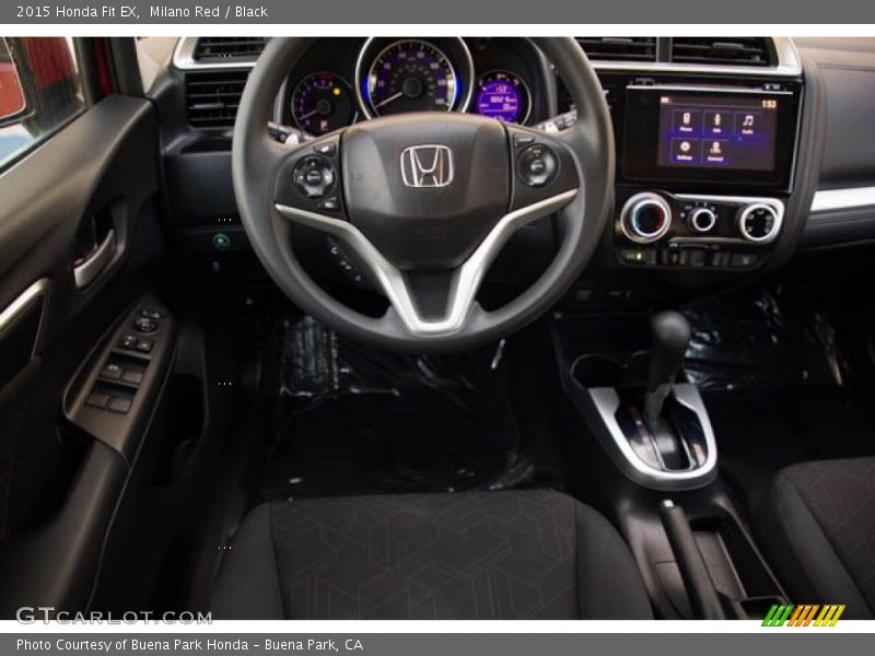 Milano Red / Black 2015 Honda Fit EX