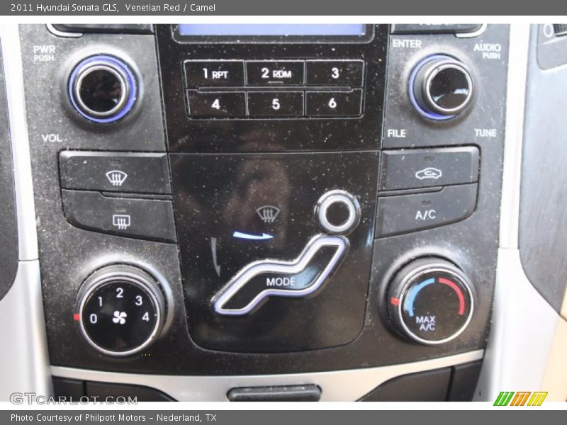 Venetian Red / Camel 2011 Hyundai Sonata GLS