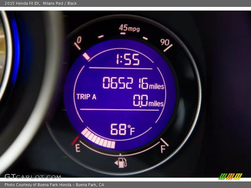 Milano Red / Black 2015 Honda Fit EX