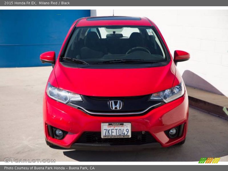Milano Red / Black 2015 Honda Fit EX