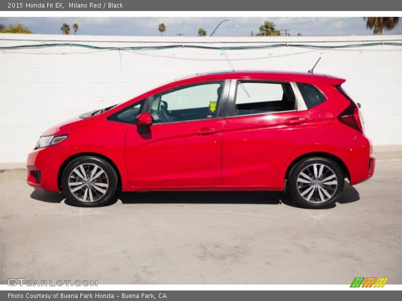 Milano Red / Black 2015 Honda Fit EX