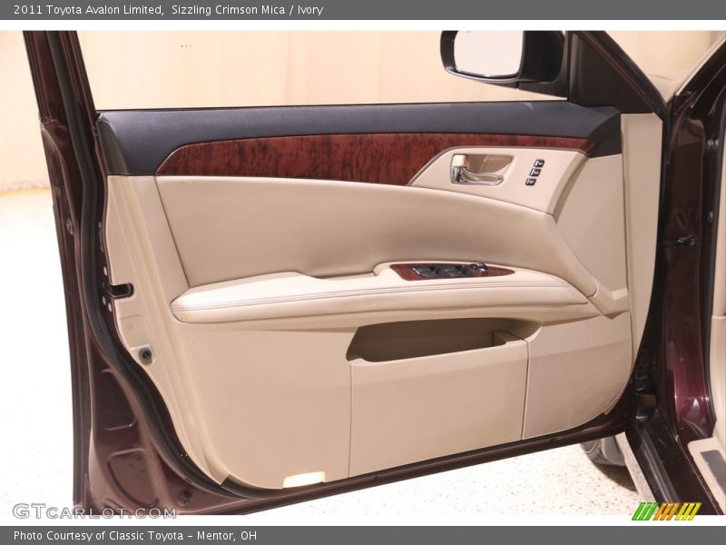 Sizzling Crimson Mica / Ivory 2011 Toyota Avalon Limited