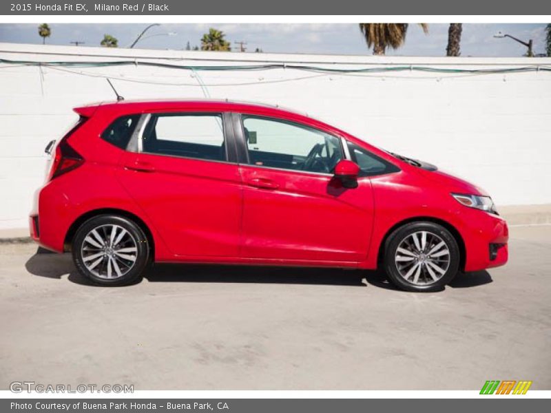 Milano Red / Black 2015 Honda Fit EX