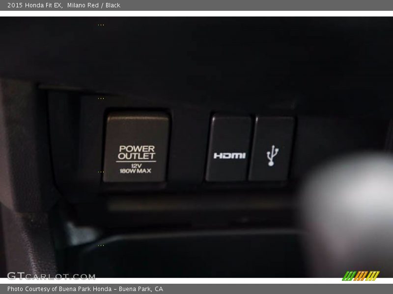 Milano Red / Black 2015 Honda Fit EX
