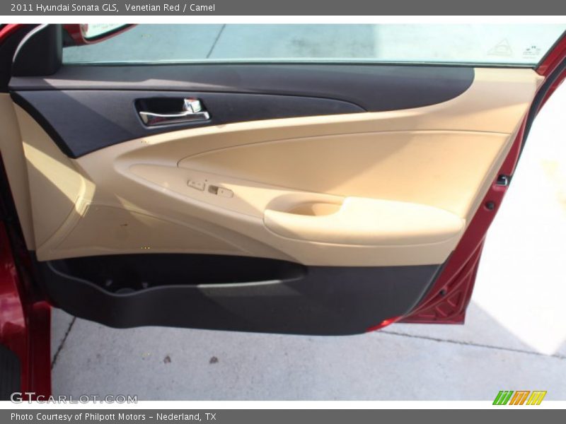 Venetian Red / Camel 2011 Hyundai Sonata GLS