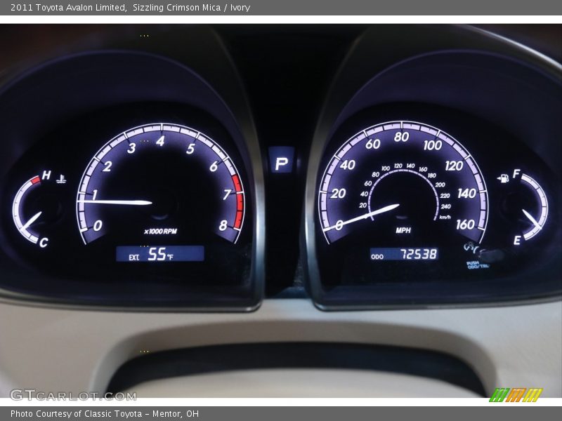 Sizzling Crimson Mica / Ivory 2011 Toyota Avalon Limited