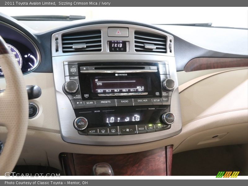 Sizzling Crimson Mica / Ivory 2011 Toyota Avalon Limited