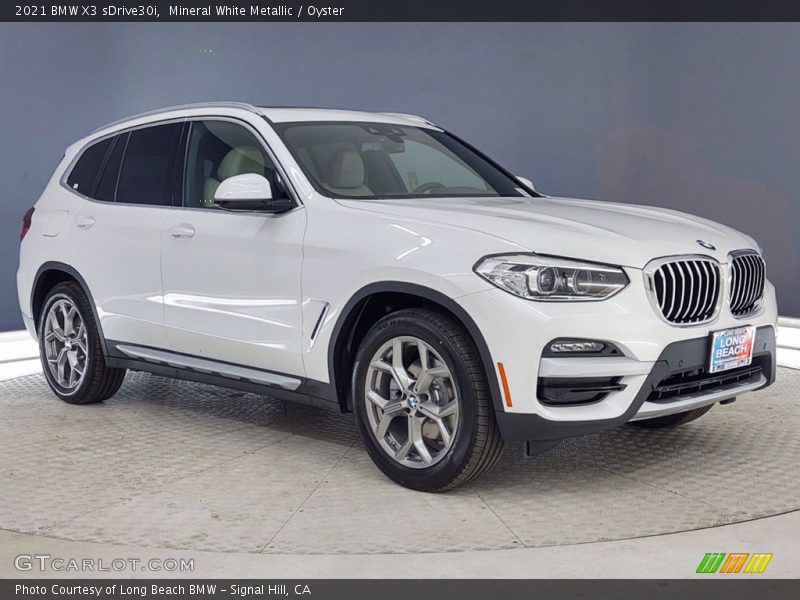 Mineral White Metallic / Oyster 2021 BMW X3 sDrive30i