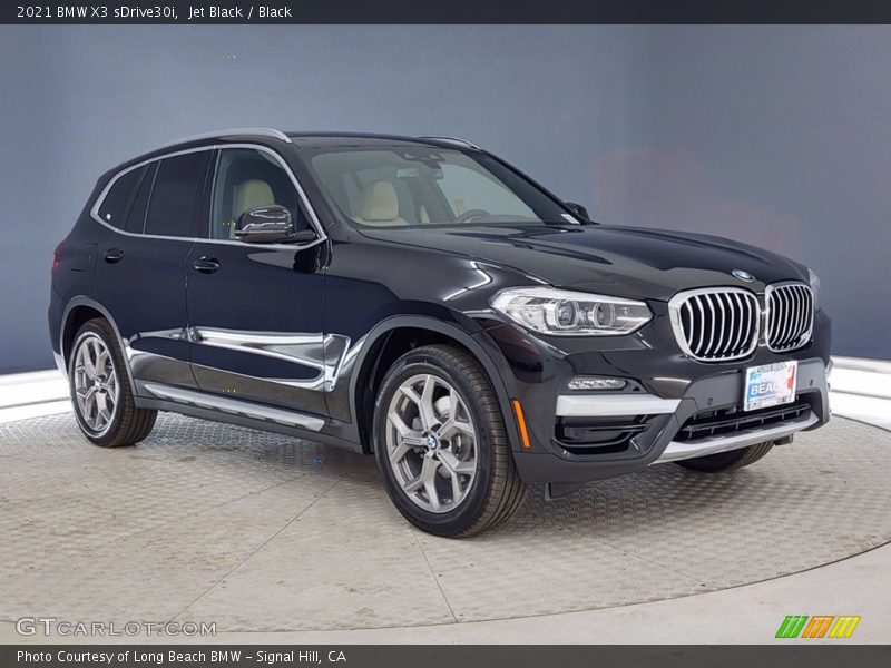 Jet Black / Black 2021 BMW X3 sDrive30i