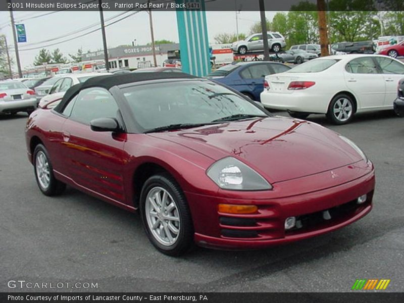 Patriot Red Pearl / Black 2001 Mitsubishi Eclipse Spyder GS
