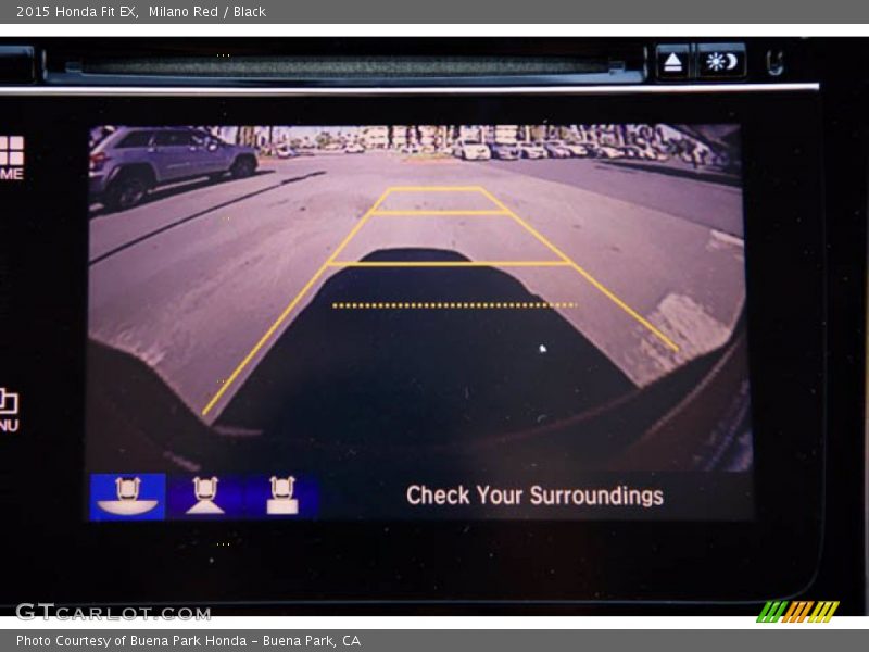 Milano Red / Black 2015 Honda Fit EX