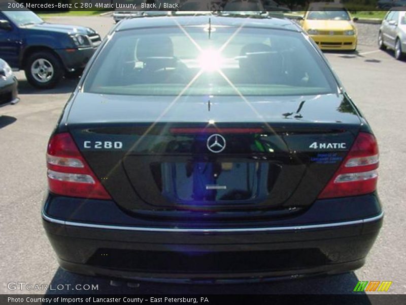 Black / Black 2006 Mercedes-Benz C 280 4Matic Luxury