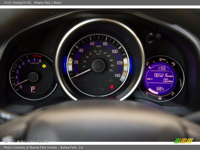 Milano Red / Black 2015 Honda Fit EX