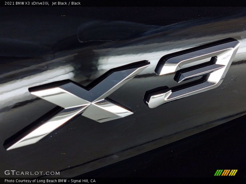 Jet Black / Black 2021 BMW X3 sDrive30i